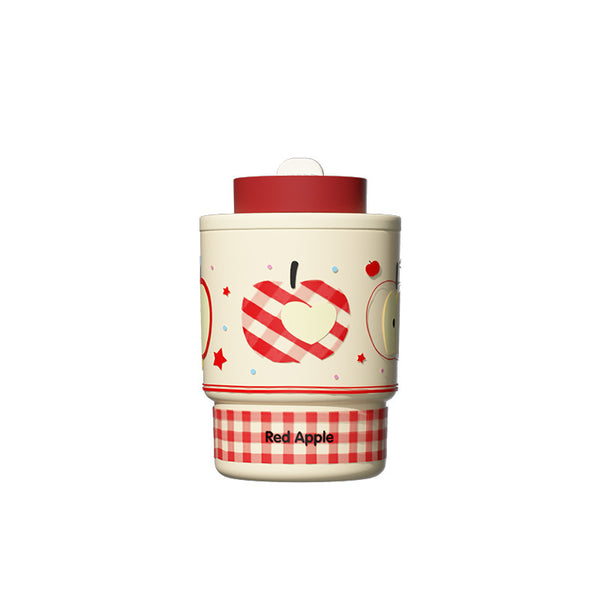 Red Apple Kids Insulated Water Bottle 420ml – 316 Stainless Steel, Dual Drink Straw & Direct Spout, 6-12Hr Thermos