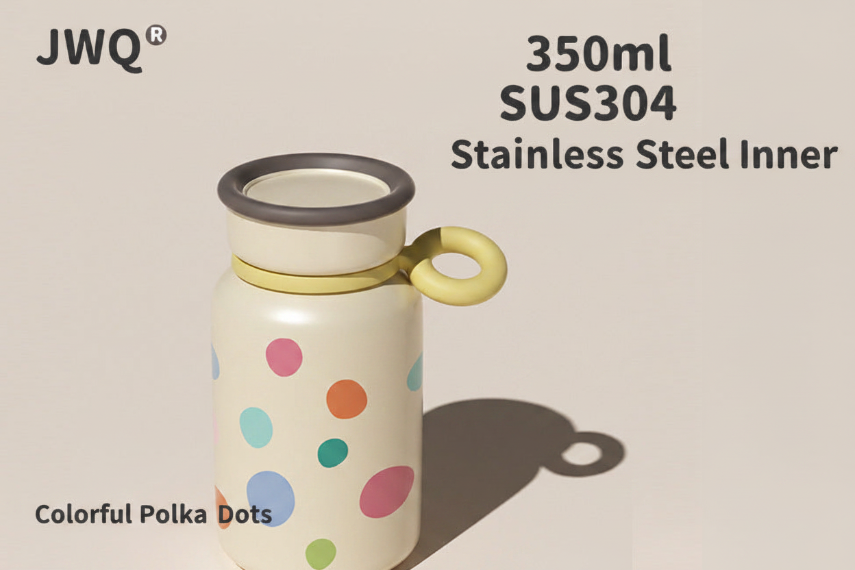 Colorful Polka Dots Thermos - English Version