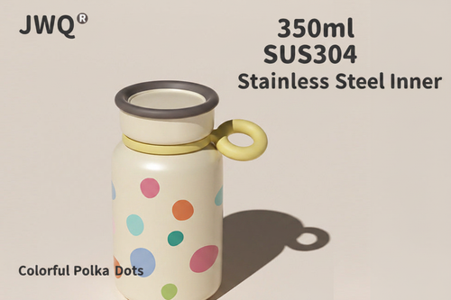 Colorful Polka Dots Thermos - English Version